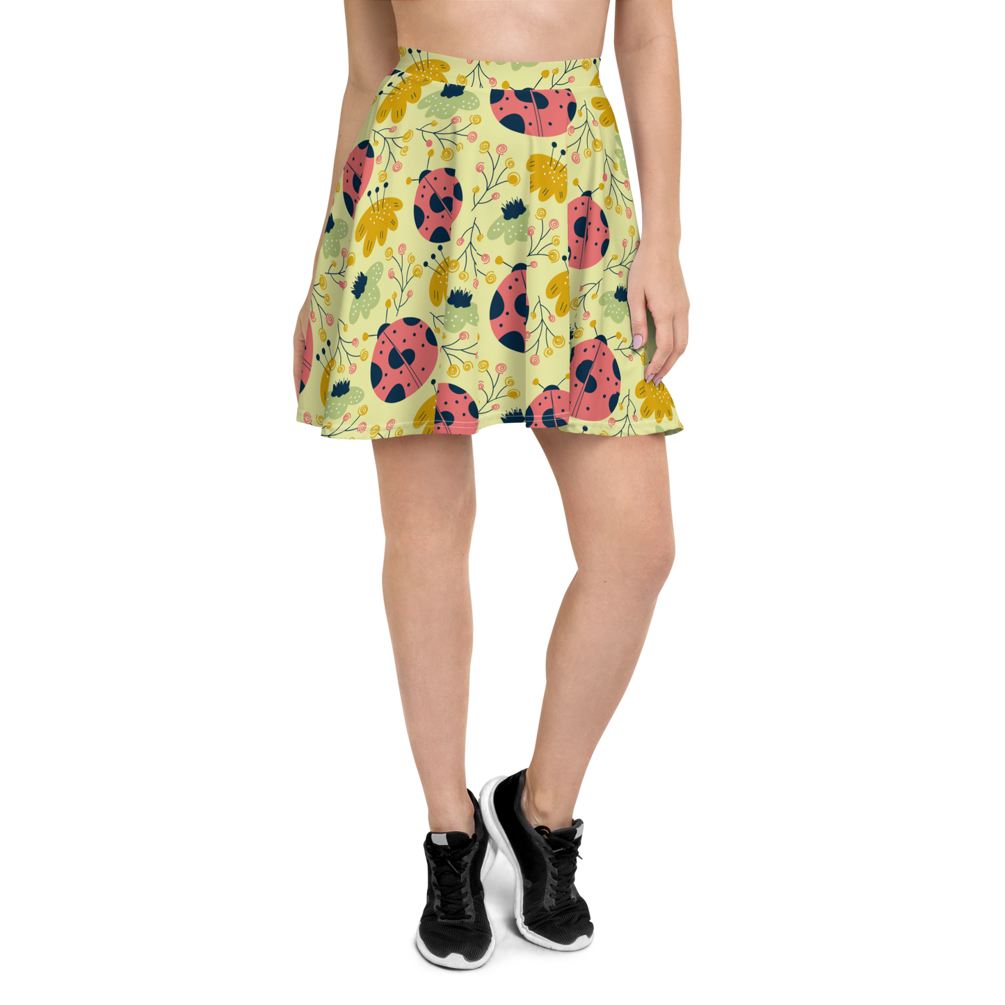 Scandinavian Spring Floral | Seamless Patterns | All-Over Print Skater Skirt - #9