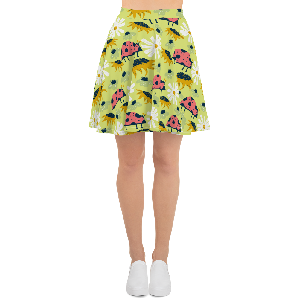 Scandinavian Spring Floral | Seamless Patterns | All-Over Print Skater Skirt - #6