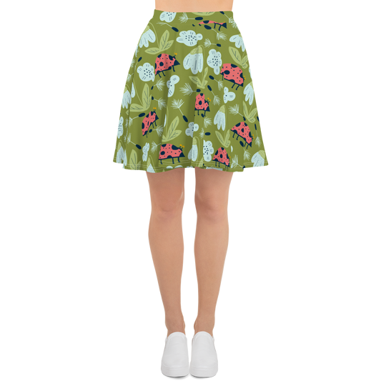 Scandinavian Spring Floral | Seamless Patterns | All-Over Print Skater Skirt - #5