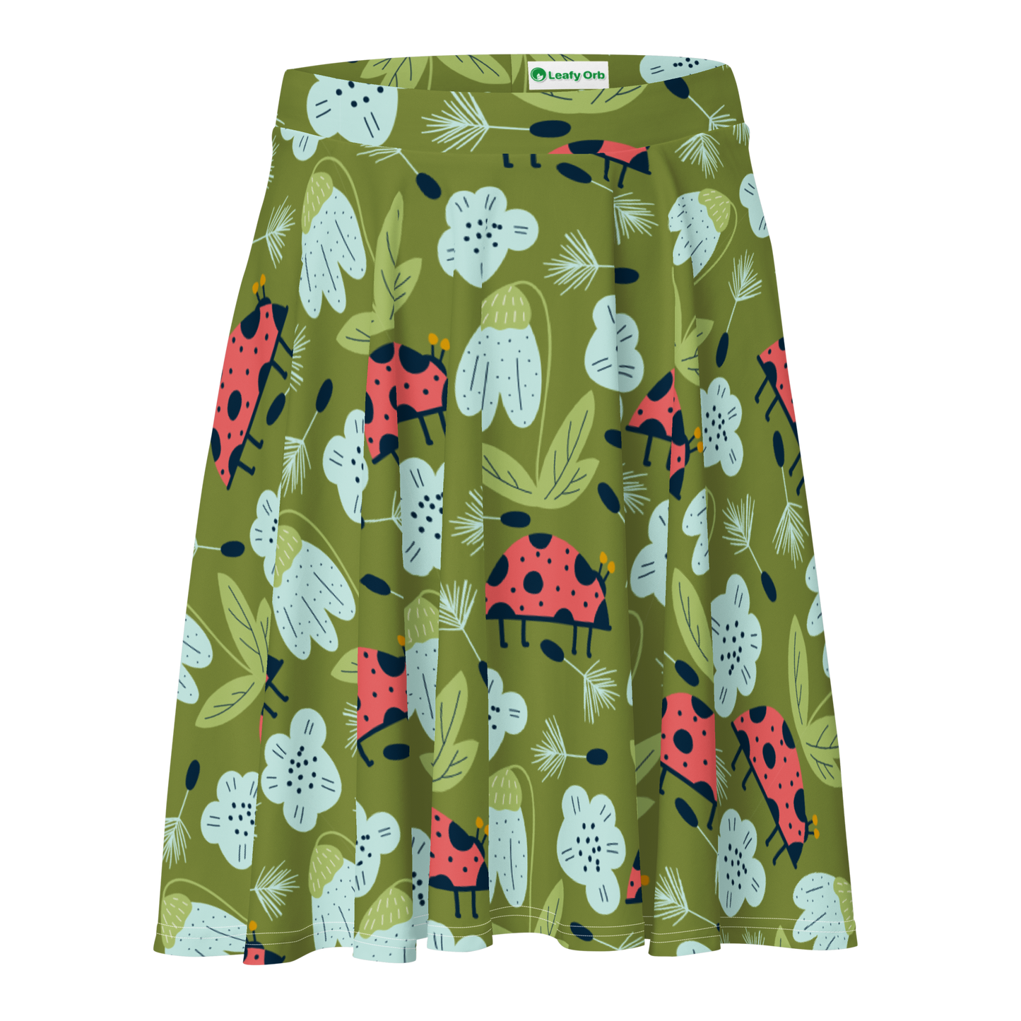 Scandinavian Spring Floral | Seamless Patterns | All-Over Print Skater Skirt - #5