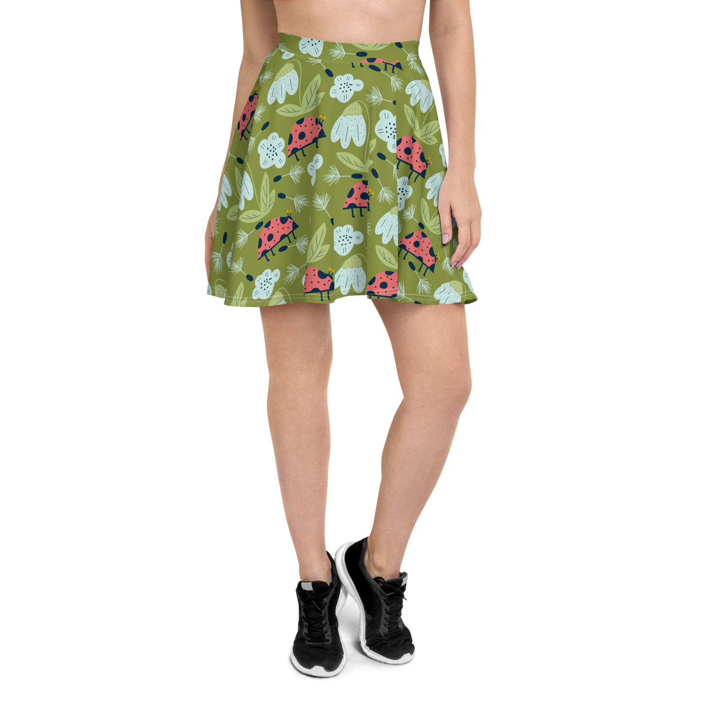 Scandinavian Spring Floral | Seamless Patterns | All-Over Print Skater Skirt - #5