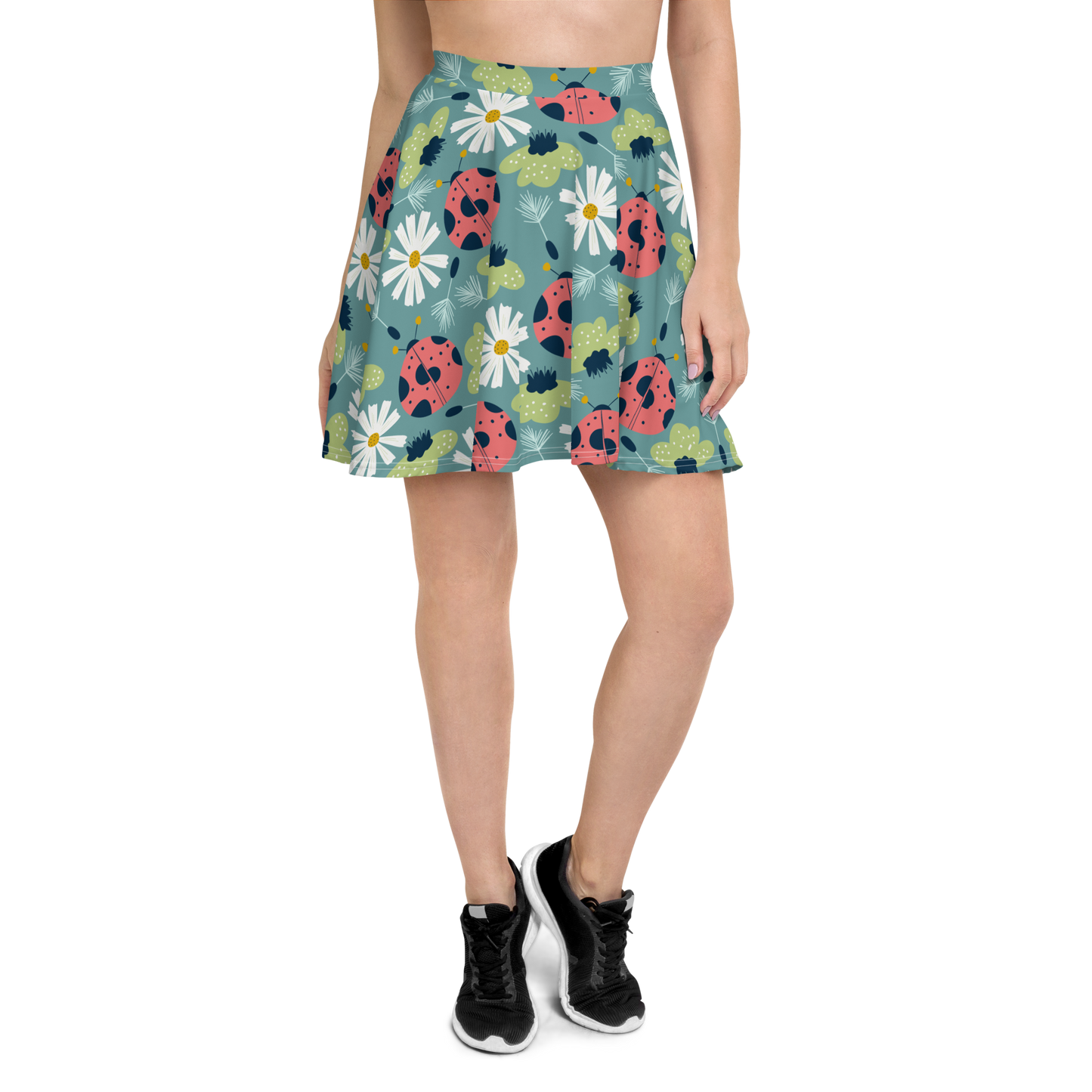 Scandinavian Spring Floral | Seamless Patterns | All-Over Print Skater Skirt - #2