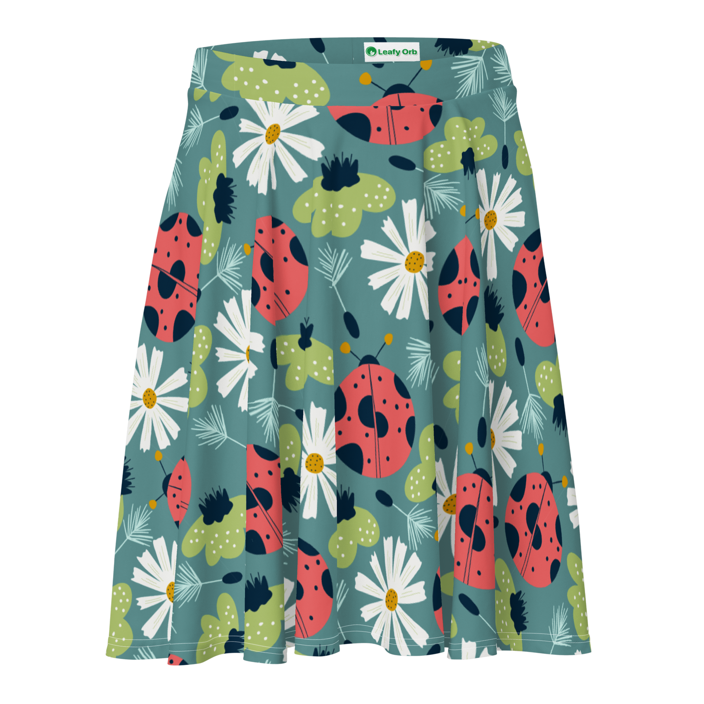 Scandinavian Spring Floral | Seamless Patterns | All-Over Print Skater Skirt - #2