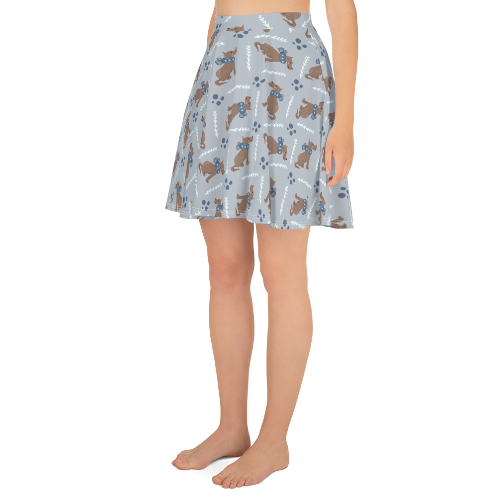 Cozy Dogs | Seamless Patterns | All-Over Print Skater Skirt - #4