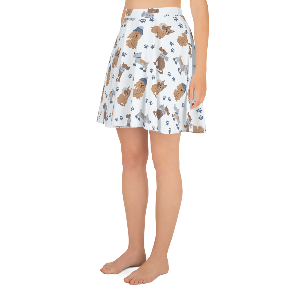 Cozy Dogs | Seamless Patterns | All-Over Print Skater Skirt - #7