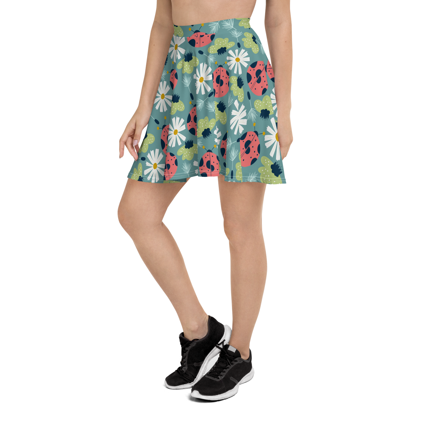 Scandinavian Spring Floral | Seamless Patterns | All-Over Print Skater Skirt - #2