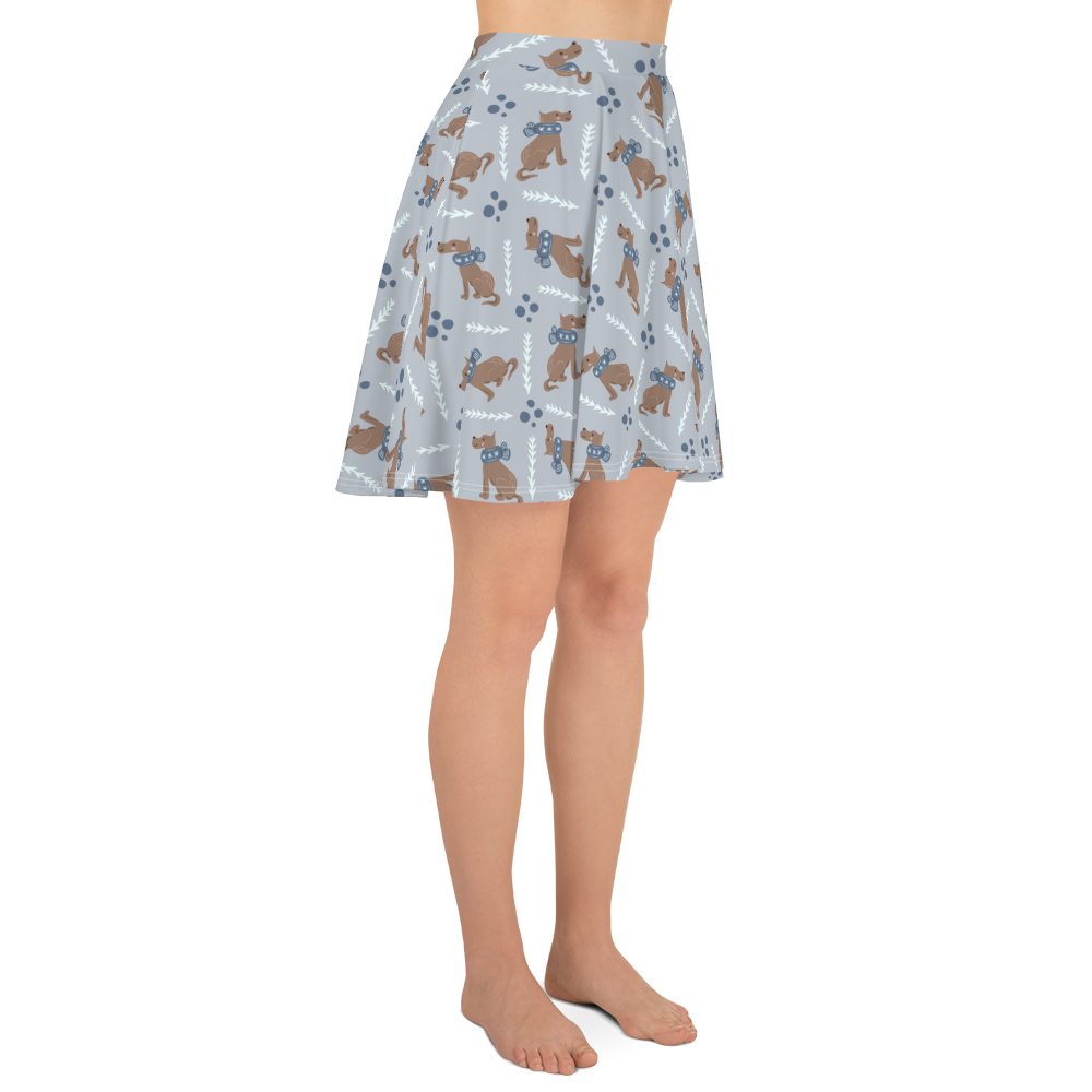 Cozy Dogs | Seamless Patterns | All-Over Print Skater Skirt - #4