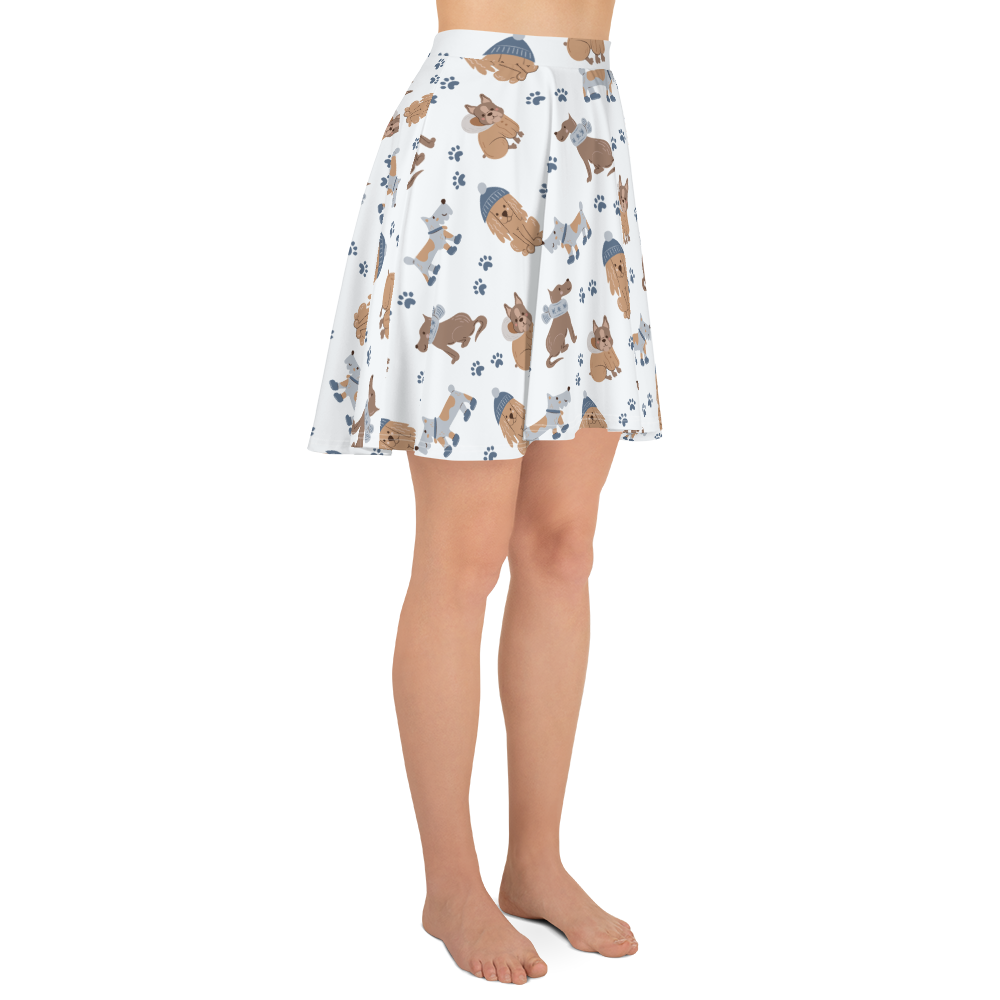 Cozy Dogs | Seamless Patterns | All-Over Print Skater Skirt - #7