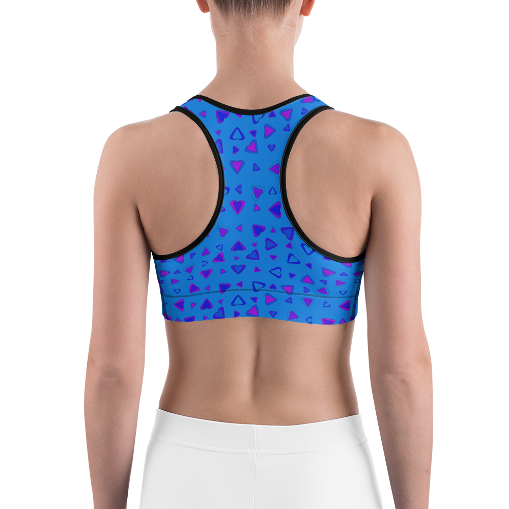 Rainbow Of Hearts | Batch 01 | Seamless Patterns | All-Over Print Sports Bra - #10