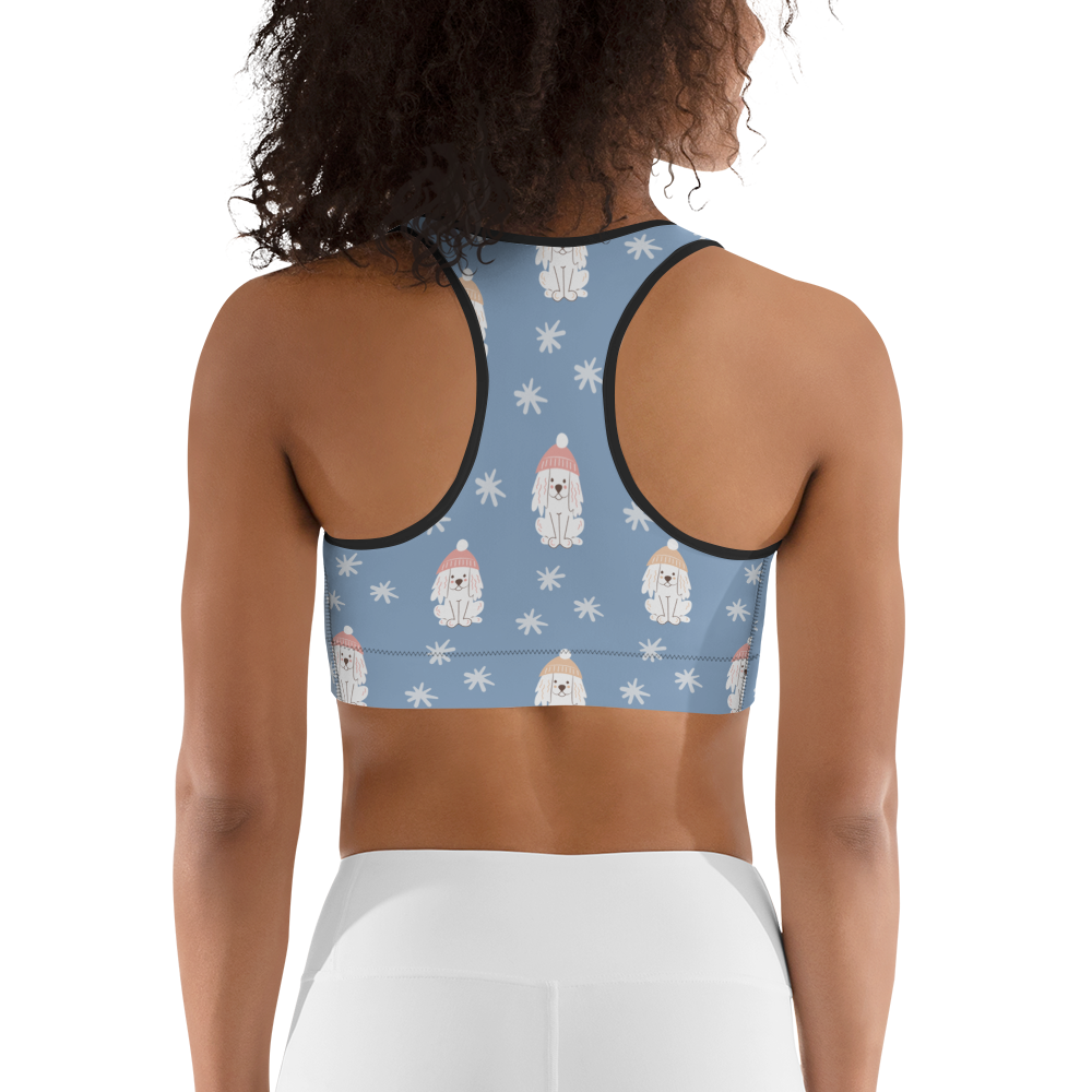 Cozy Dogs | Seamless Patterns | All-Over Print Sports Bra - #3