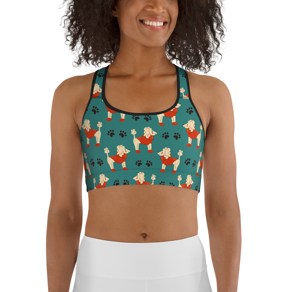 Cozy Dogs | Seamless Patterns | All-Over Print Sports Bra - #1