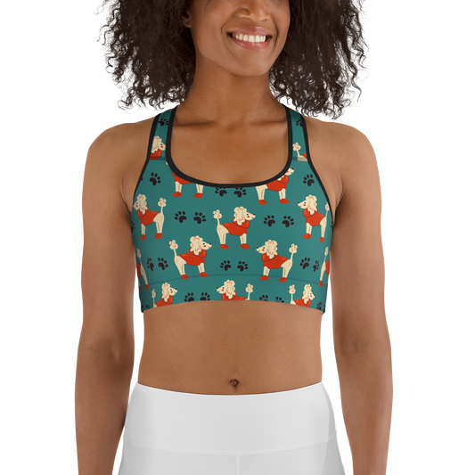 Cozy Dogs | Seamless Patterns | All-Over Print Sports Bra - #1