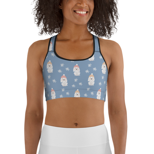 Cozy Dogs | Seamless Patterns | All-Over Print Sports Bra - #3