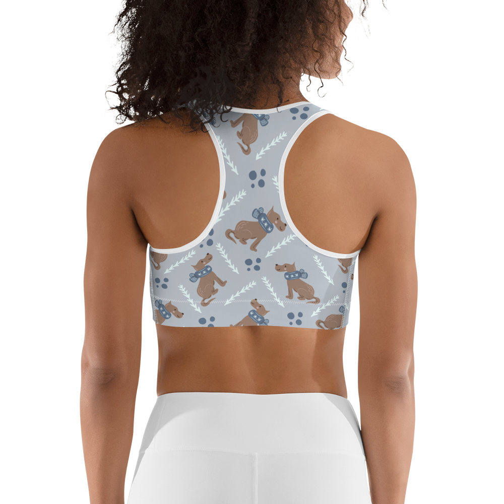 Cozy Dogs | Seamless Patterns | All-Over Print Sports Bra - #4