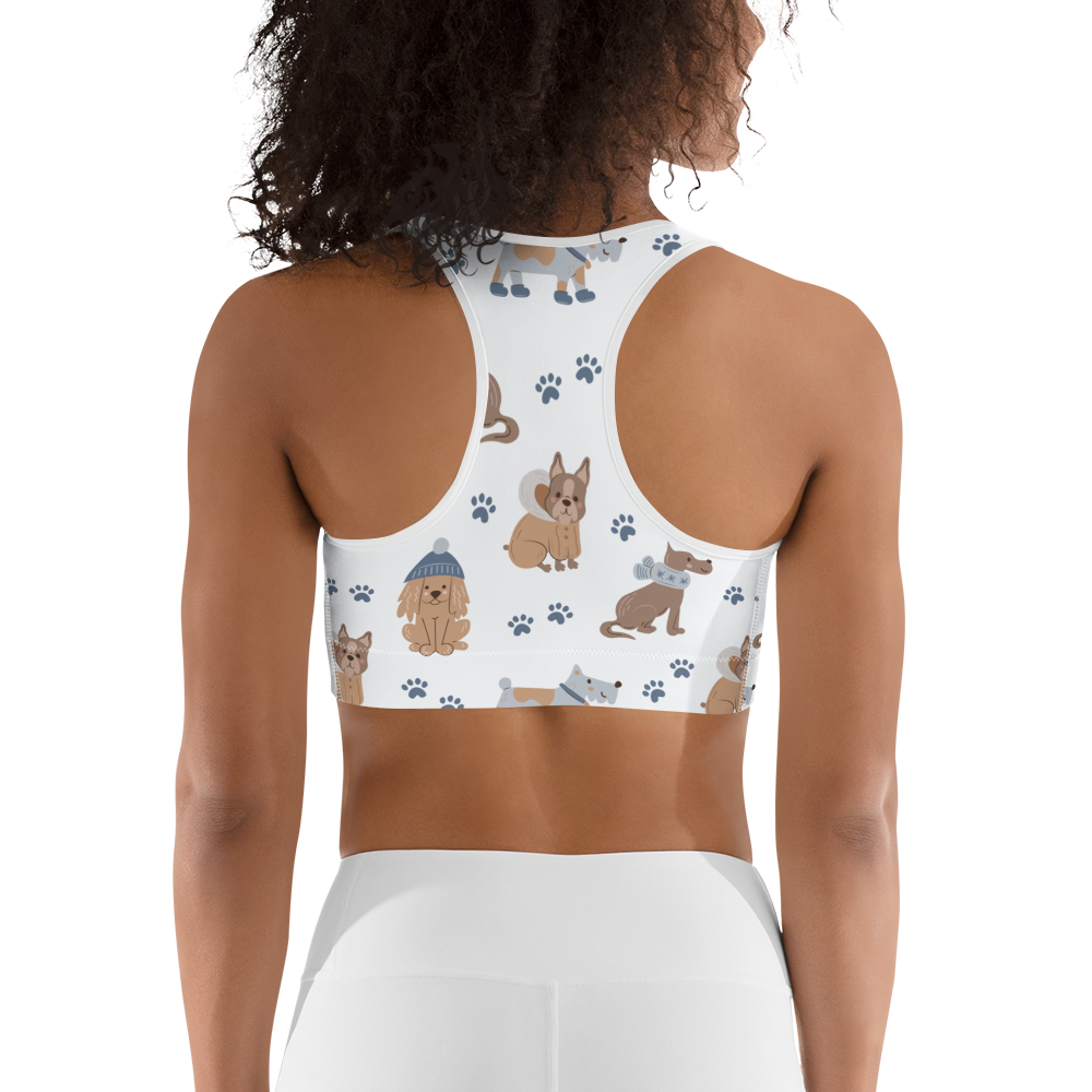 Cozy Dogs | Seamless Patterns | All-Over Print Sports Bra - #7