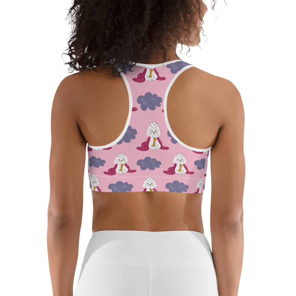 Cozy Dogs | Seamless Patterns | All-Over Print Sports Bra - #10