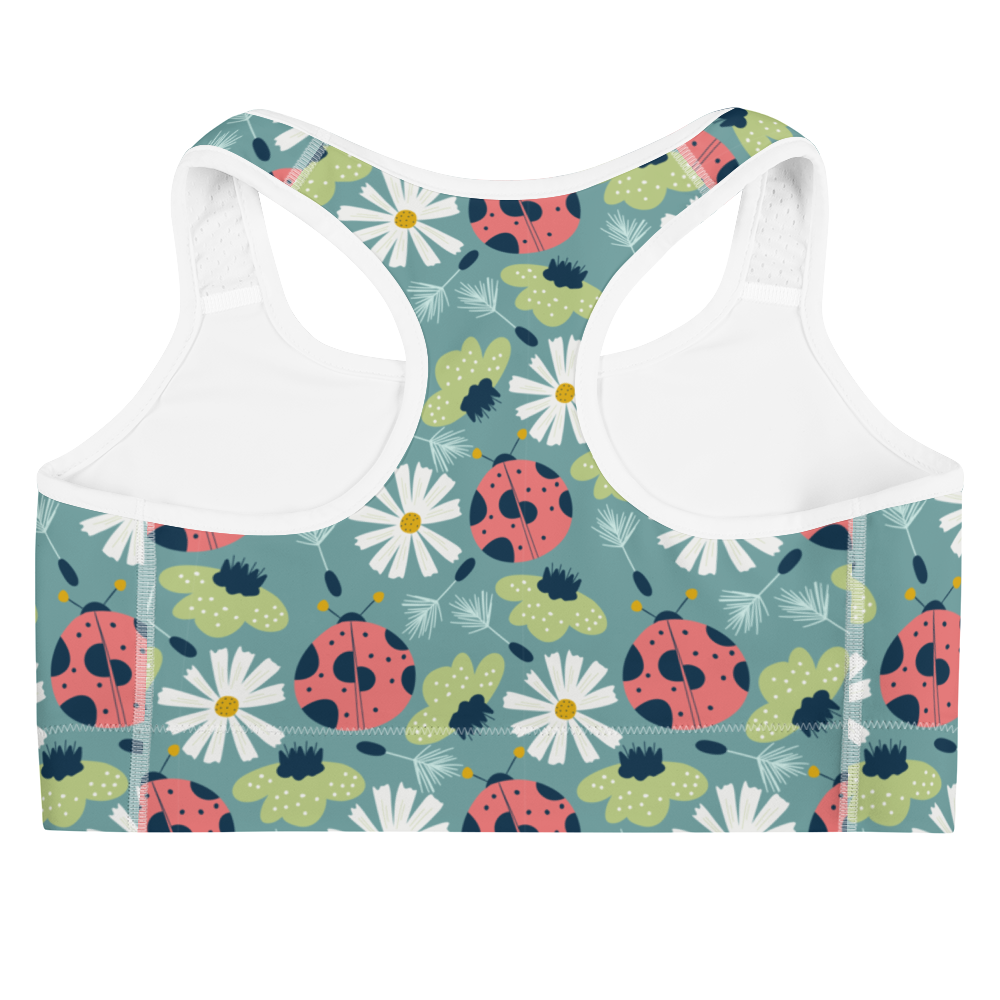 Scandinavian Spring Floral | Seamless Patterns | All-Over Print Sports Bra - #3