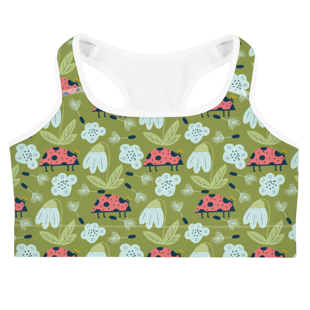 Scandinavian Spring Floral | Seamless Patterns | All-Over Print Sports Bra - #6