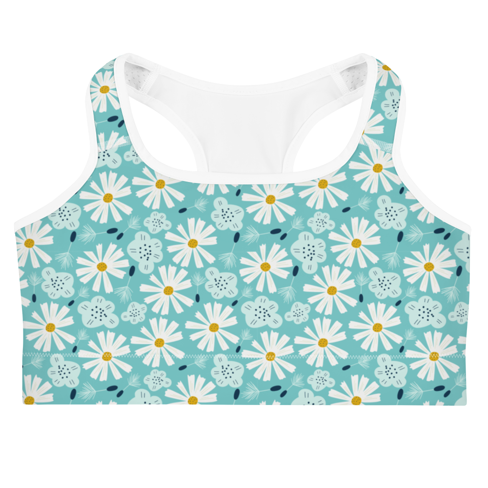 Scandinavian Spring Floral | Seamless Patterns | All-Over Print Sports Bra - #1