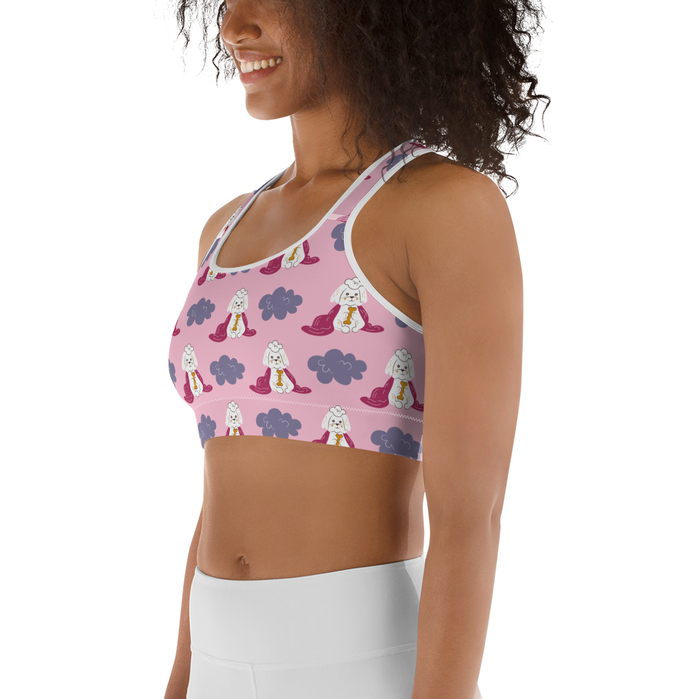 Cozy Dogs | Seamless Patterns | All-Over Print Sports Bra - #10