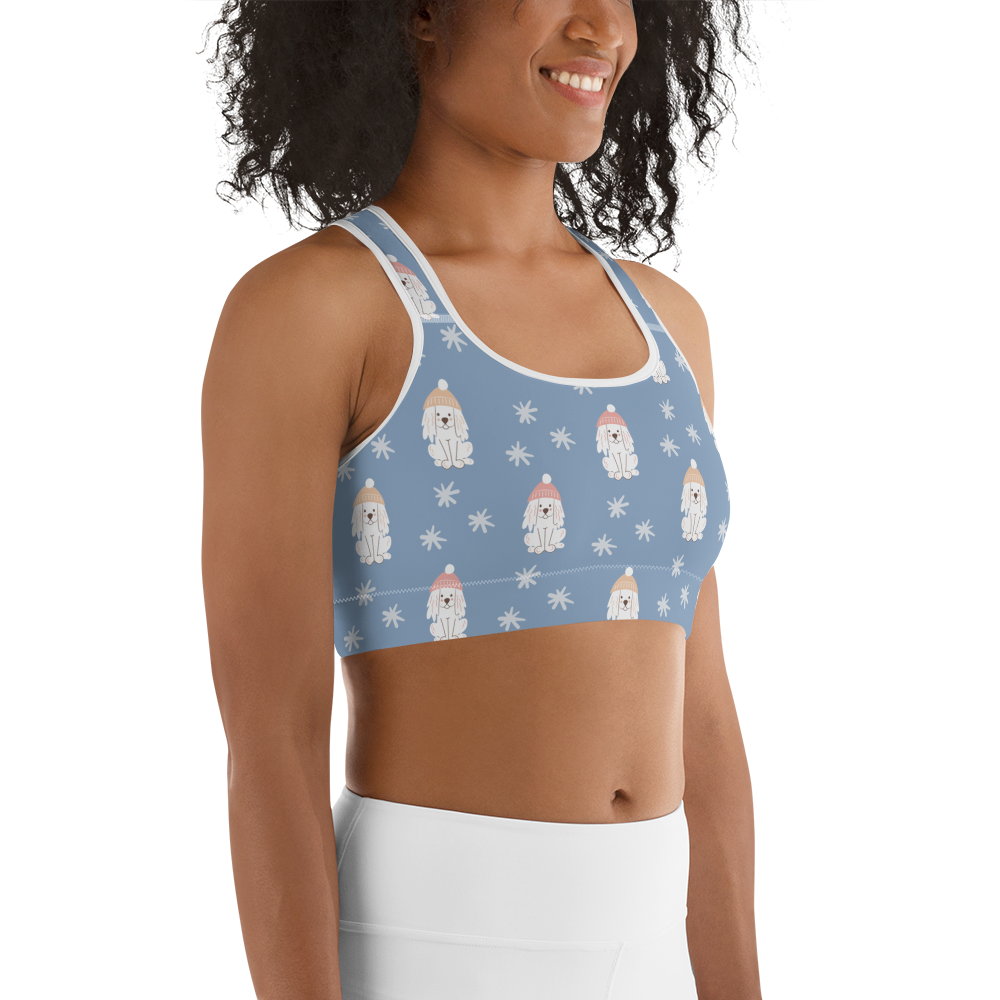 Cozy Dogs | Seamless Patterns | All-Over Print Sports Bra - #3