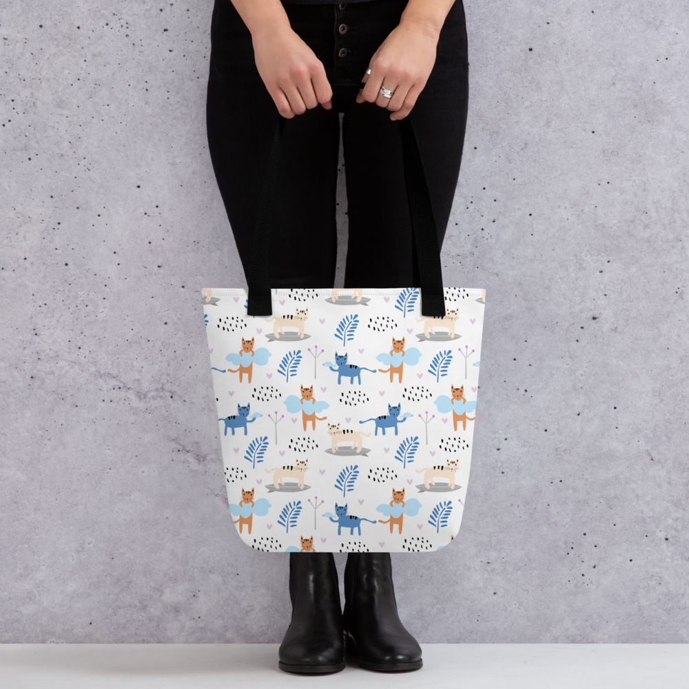 Cat Seamless Pattern Batch 01 | Seamless Patterns | All-Over Print Tote - #2
