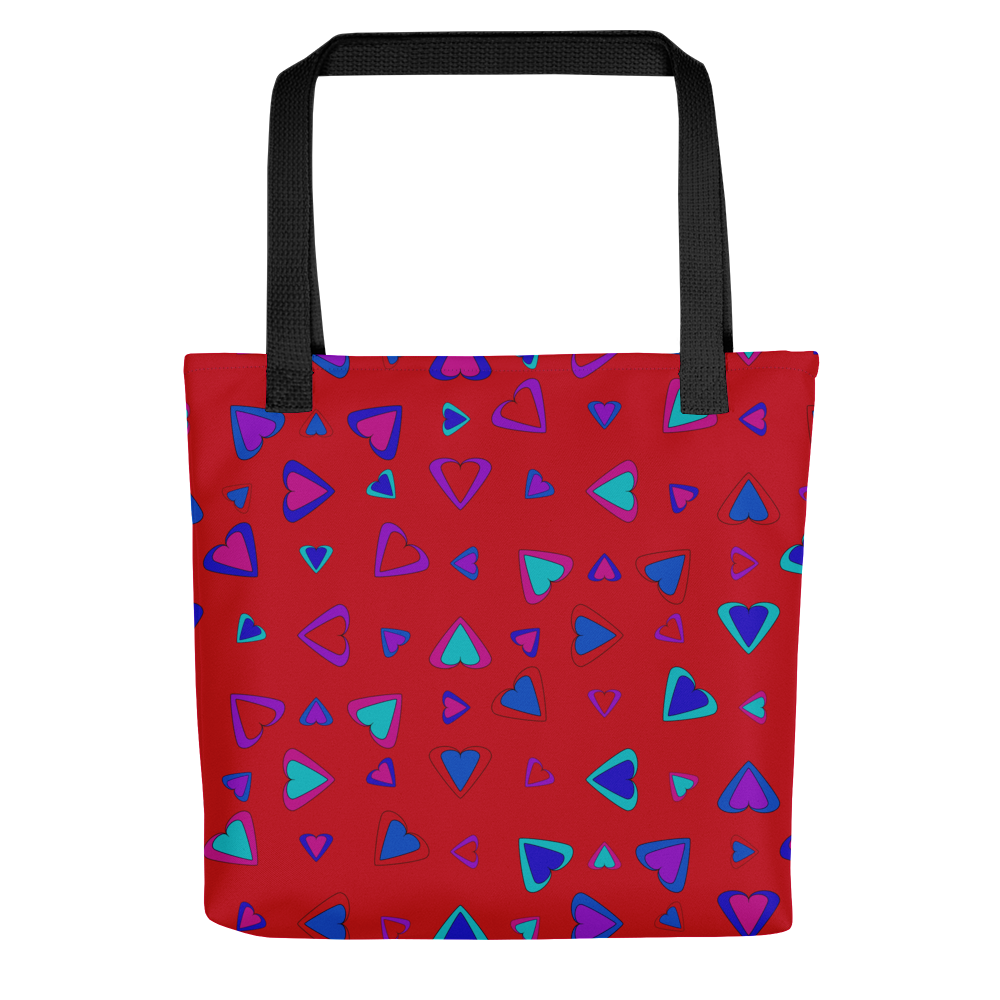 Rainbow Of Hearts | Batch 01 | Seamless Patterns | All-Over Print Tote - #1