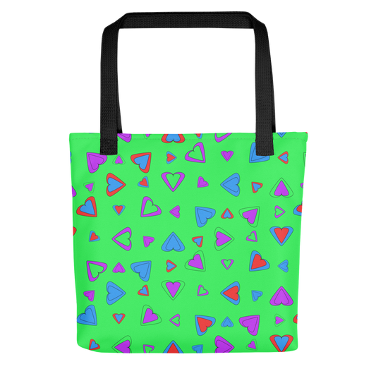 Rainbow Of Hearts | Batch 01 | Seamless Patterns | All-Over Print Tote - #7