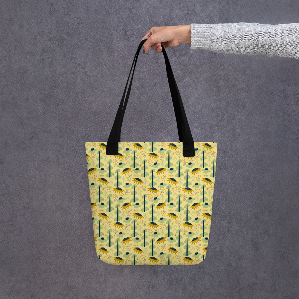 Scandinavian Spring Floral | Seamless Patterns | All-Over Print Tote - #1