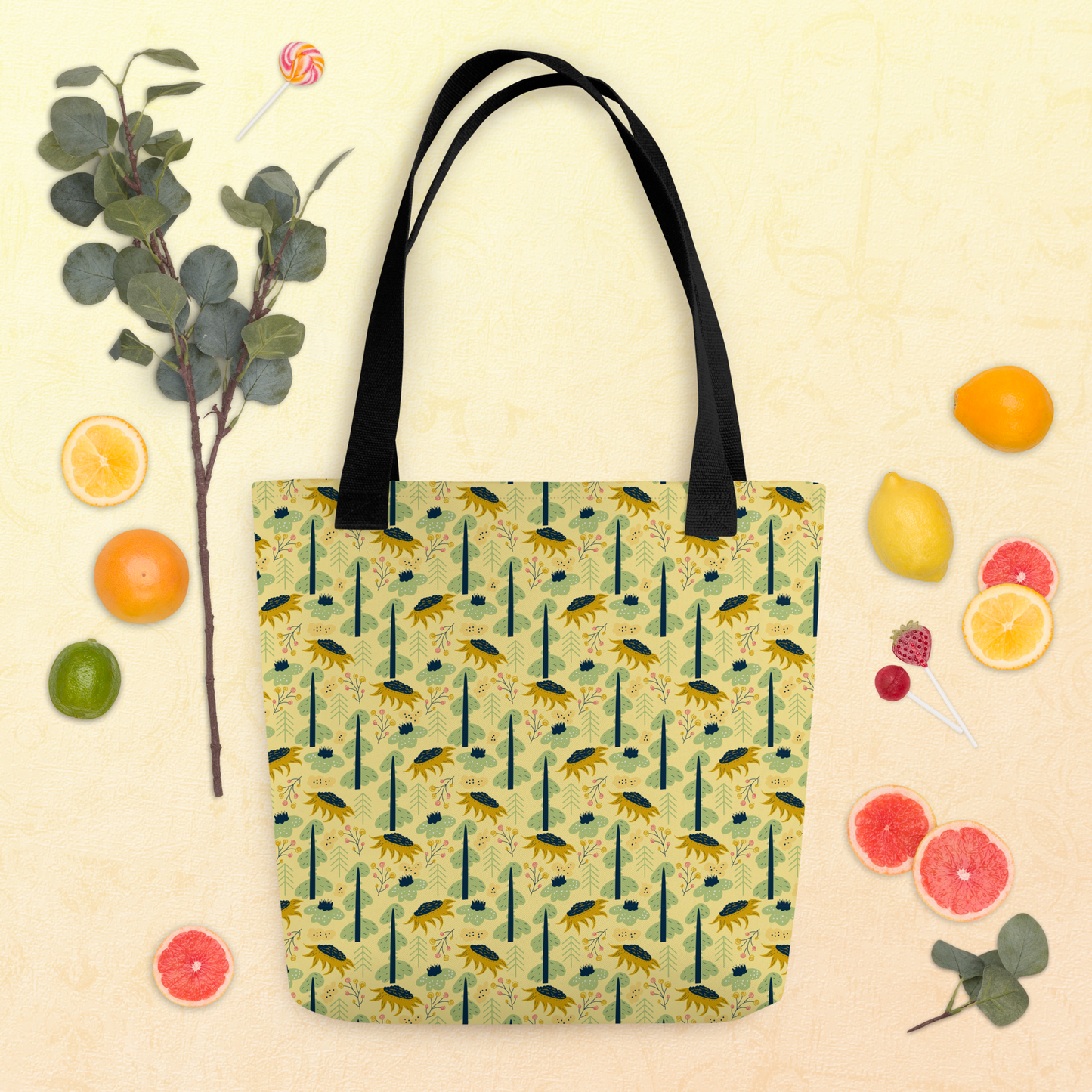 Scandinavian Spring Floral | Seamless Patterns | All-Over Print Tote - #1