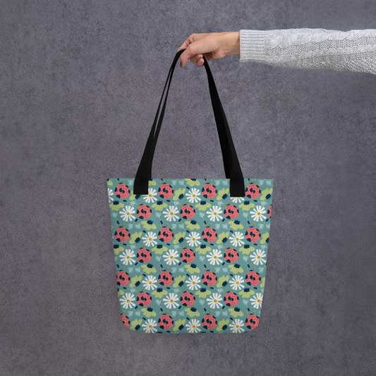Scandinavian Spring Floral | Seamless Patterns | All-Over Print Tote - #2