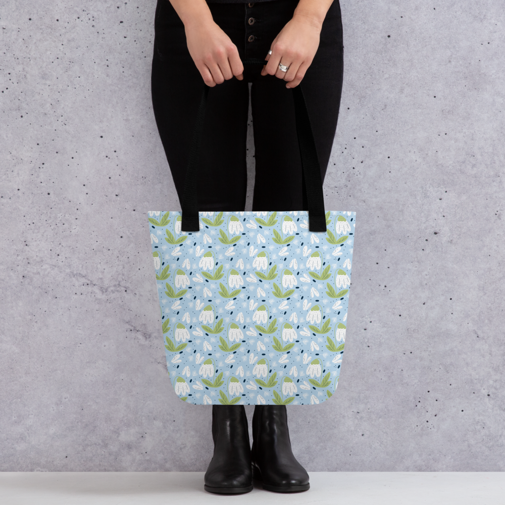 Scandinavian Spring Floral | Seamless Patterns | All-Over Print Tote - #3