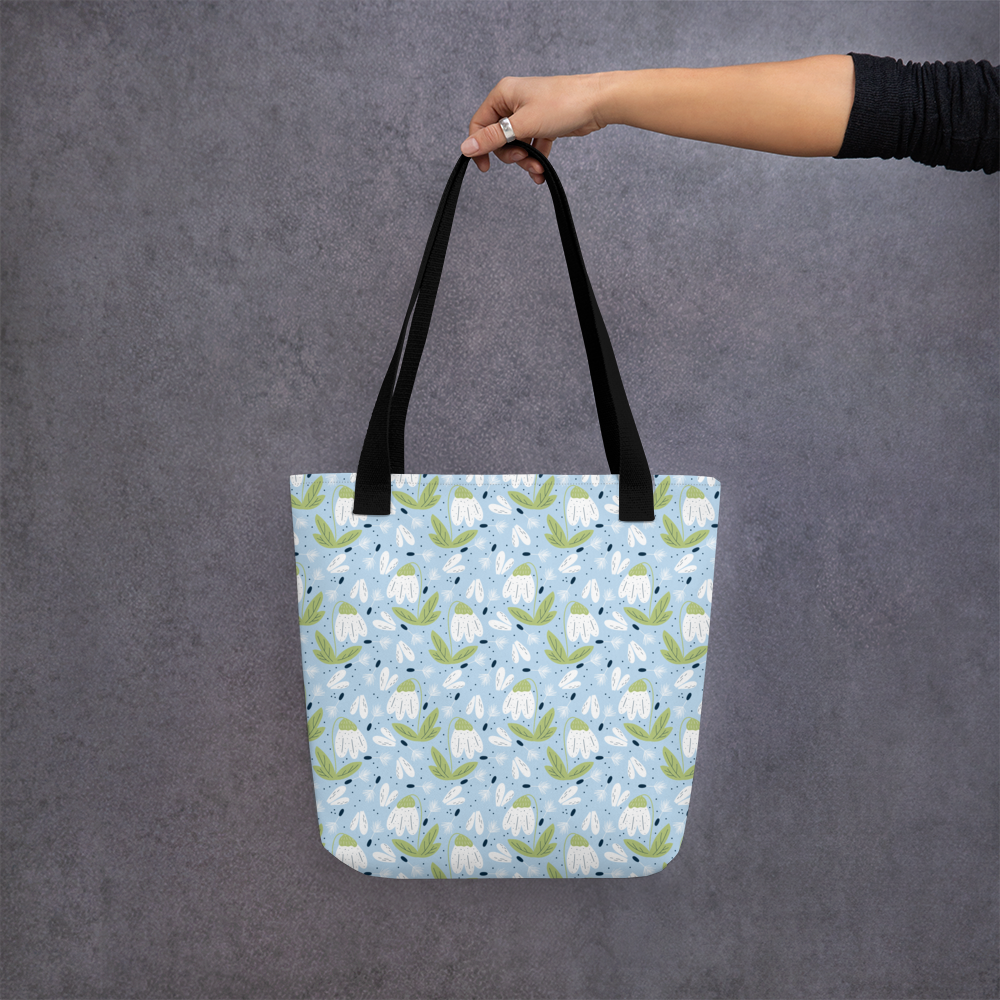 Scandinavian Spring Floral | Seamless Patterns | All-Over Print Tote - #3