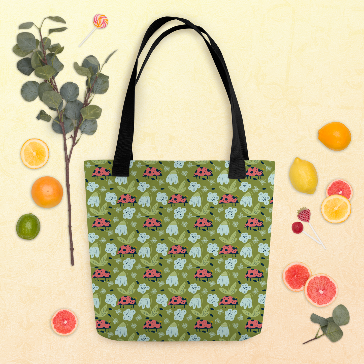 Scandinavian Spring Floral | Seamless Patterns | All-Over Print Tote - #5