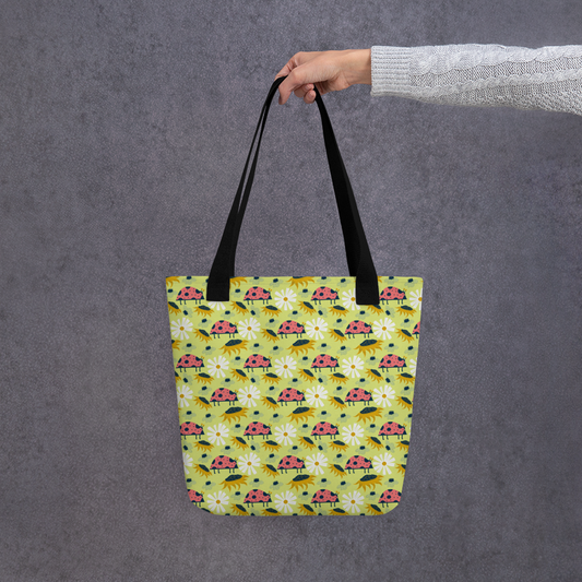 Scandinavian Spring Floral | Seamless Patterns | All-Over Print Tote - #6