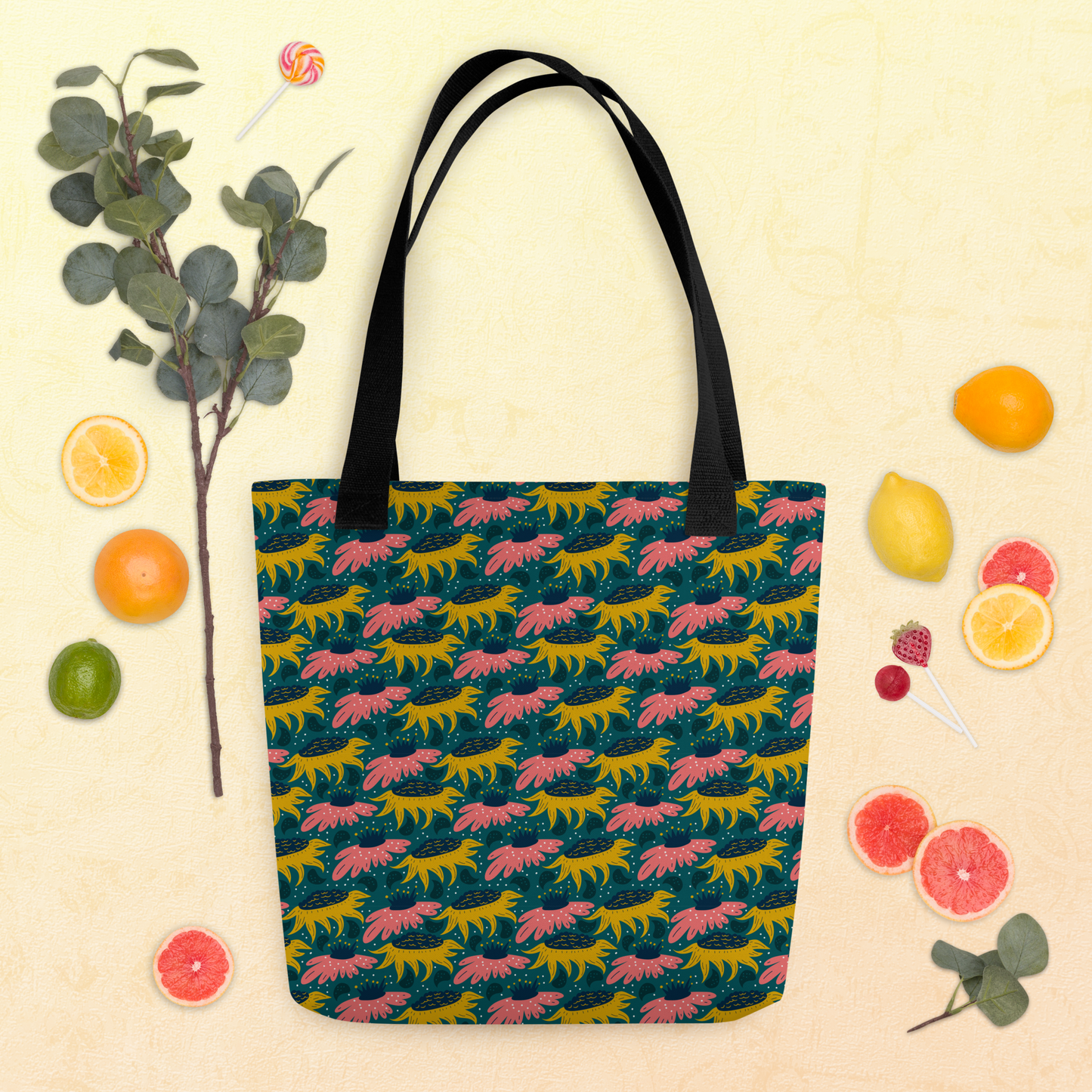Scandinavian Spring Floral | Seamless Patterns | All-Over Print Tote - #8