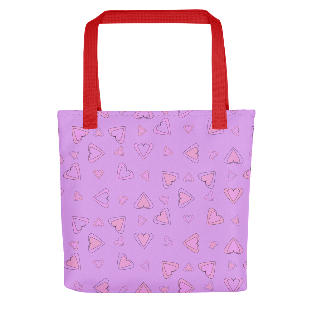 Rainbow Of Hearts | Batch 01 | Seamless Patterns | All-Over Print Tote - #8