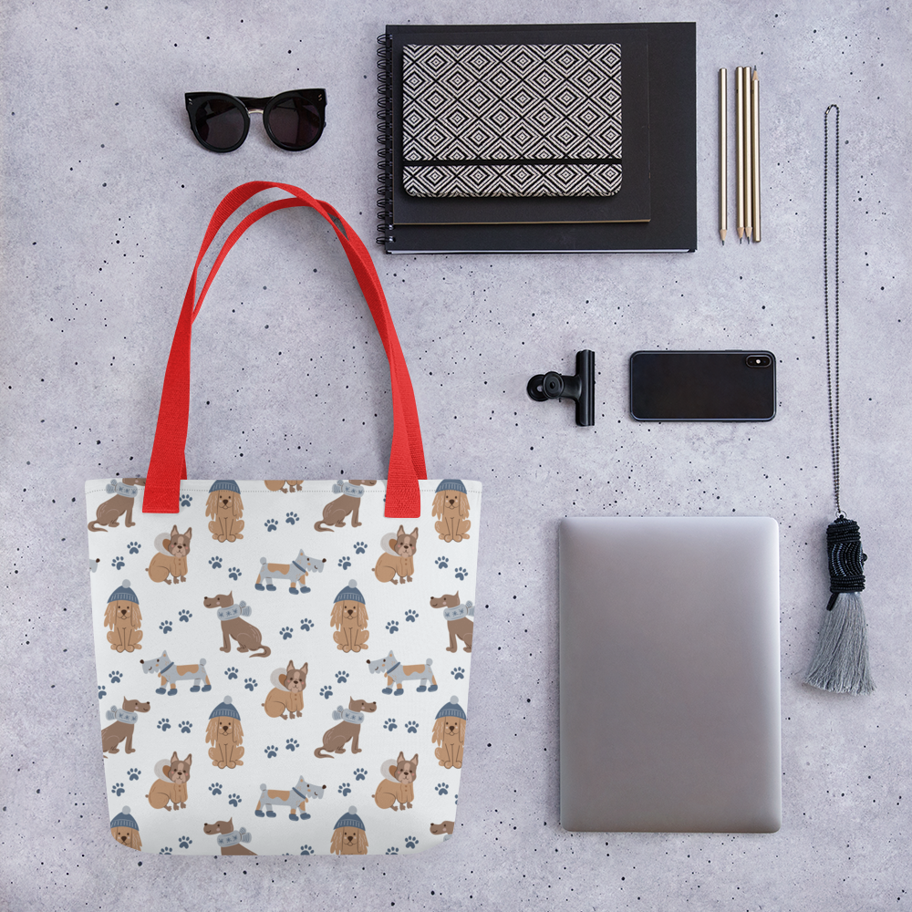 Cozy Dogs | Seamless Patterns | All-Over Print Tote - #7