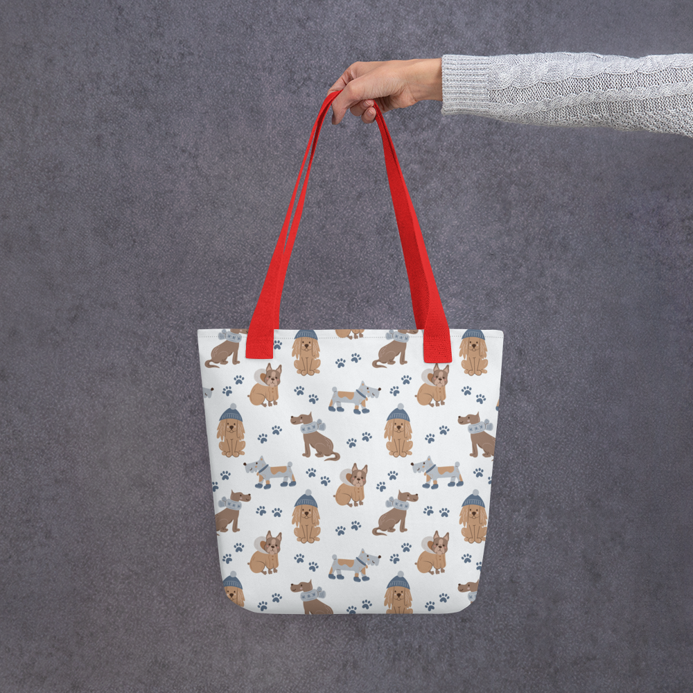 Cozy Dogs | Seamless Patterns | All-Over Print Tote - #7