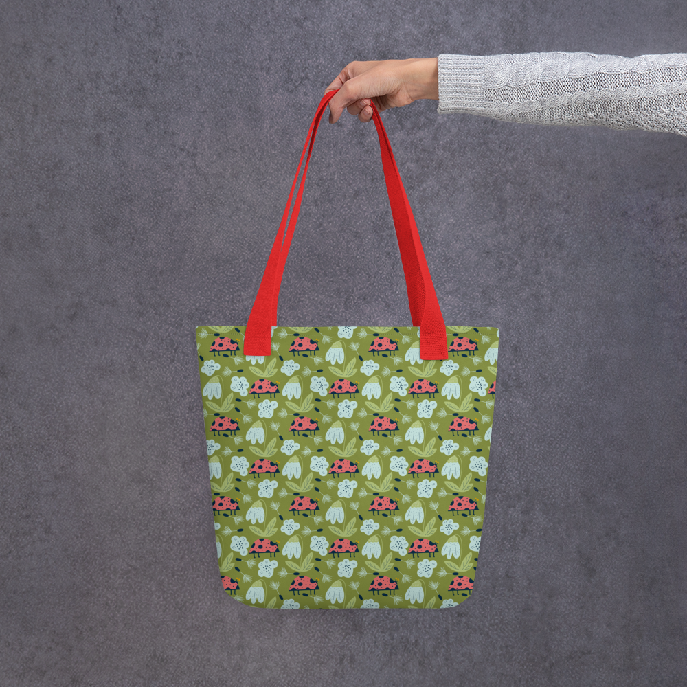 Scandinavian Spring Floral | Seamless Patterns | All-Over Print Tote - #5