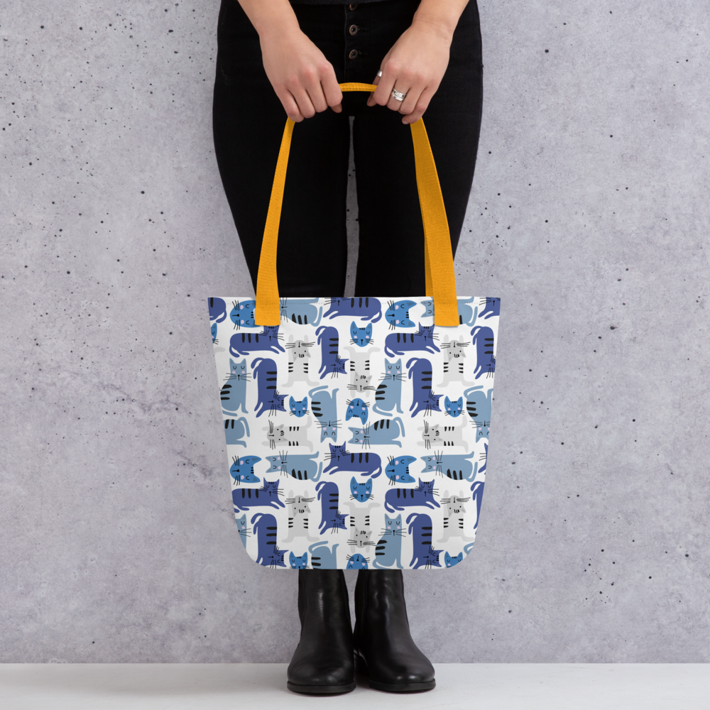 Cat Seamless Pattern Batch 01 | Seamless Patterns | All-Over Print Tote - #5