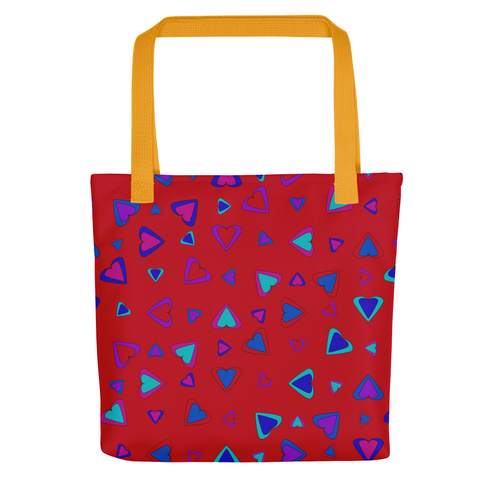 Rainbow Of Hearts | Batch 01 | Seamless Patterns | All-Over Print Tote - #1