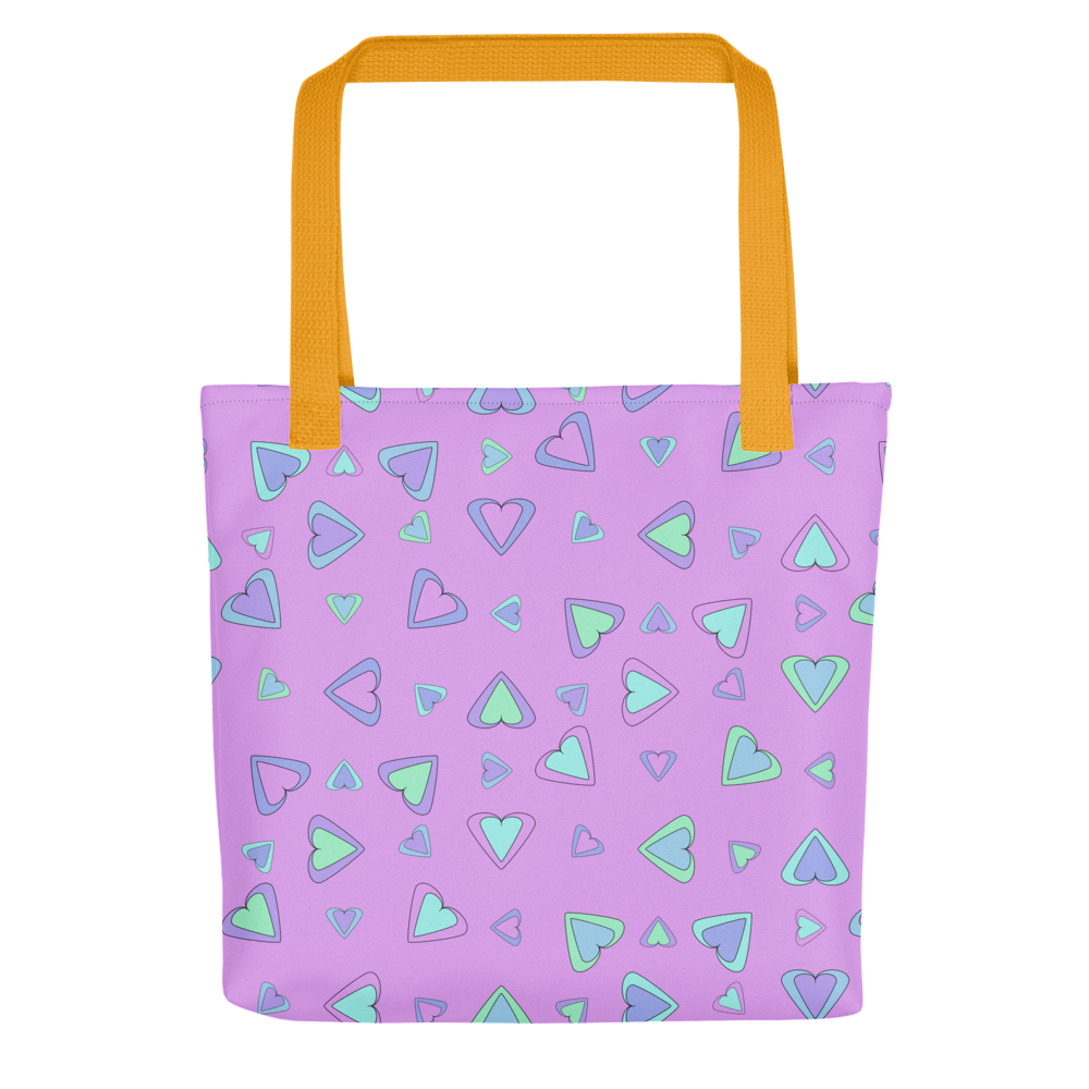 Rainbow Of Hearts | Batch 01 | Seamless Patterns | All-Over Print Tote - #5