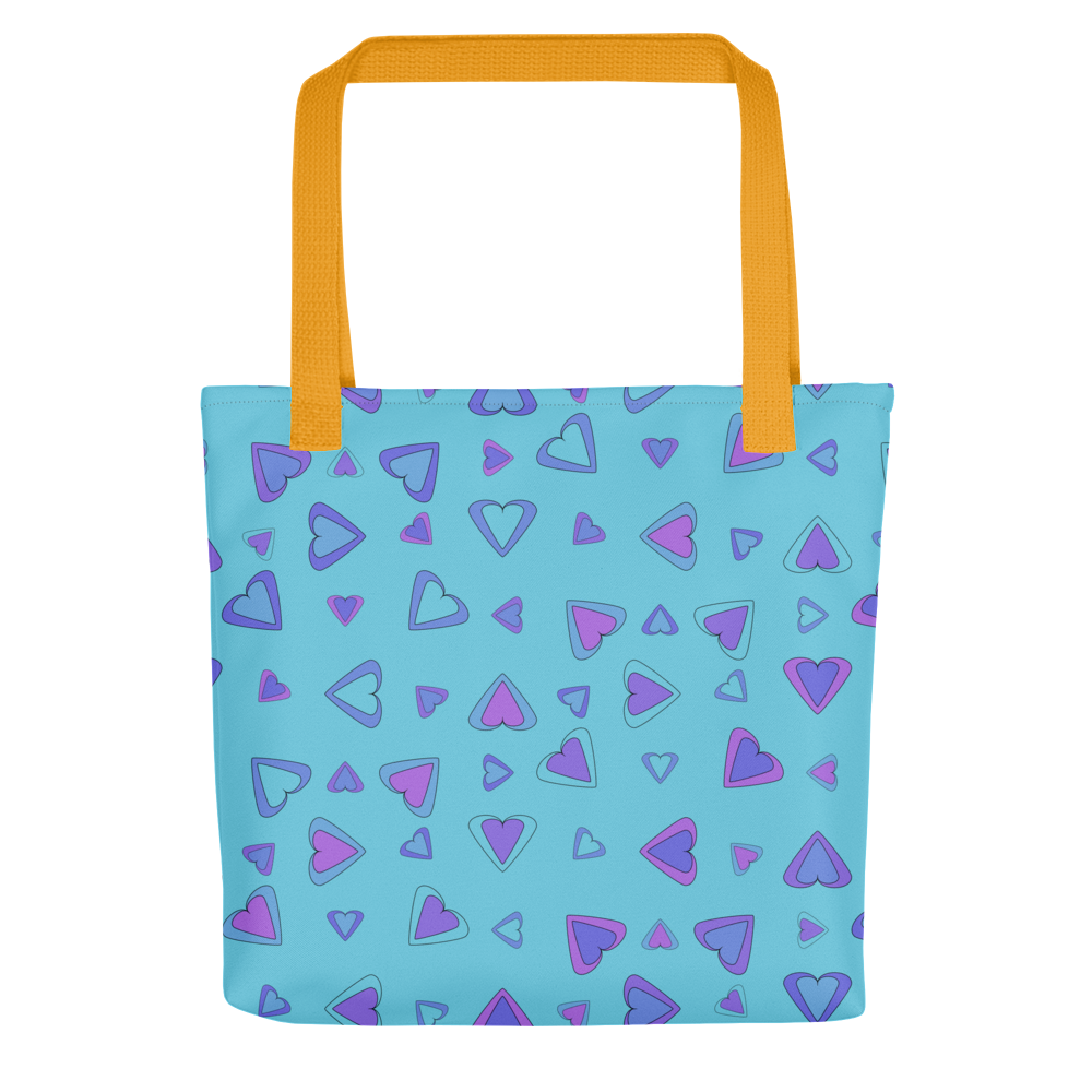 Rainbow Of Hearts | Batch 01 | Seamless Patterns | All-Over Print Tote - #9