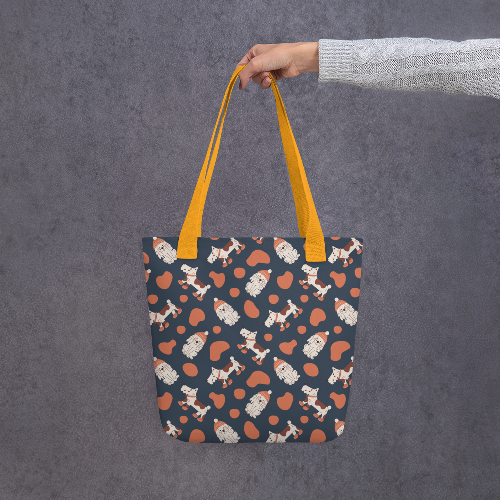 Cozy Dogs | Seamless Patterns | All-Over Print Tote - #5