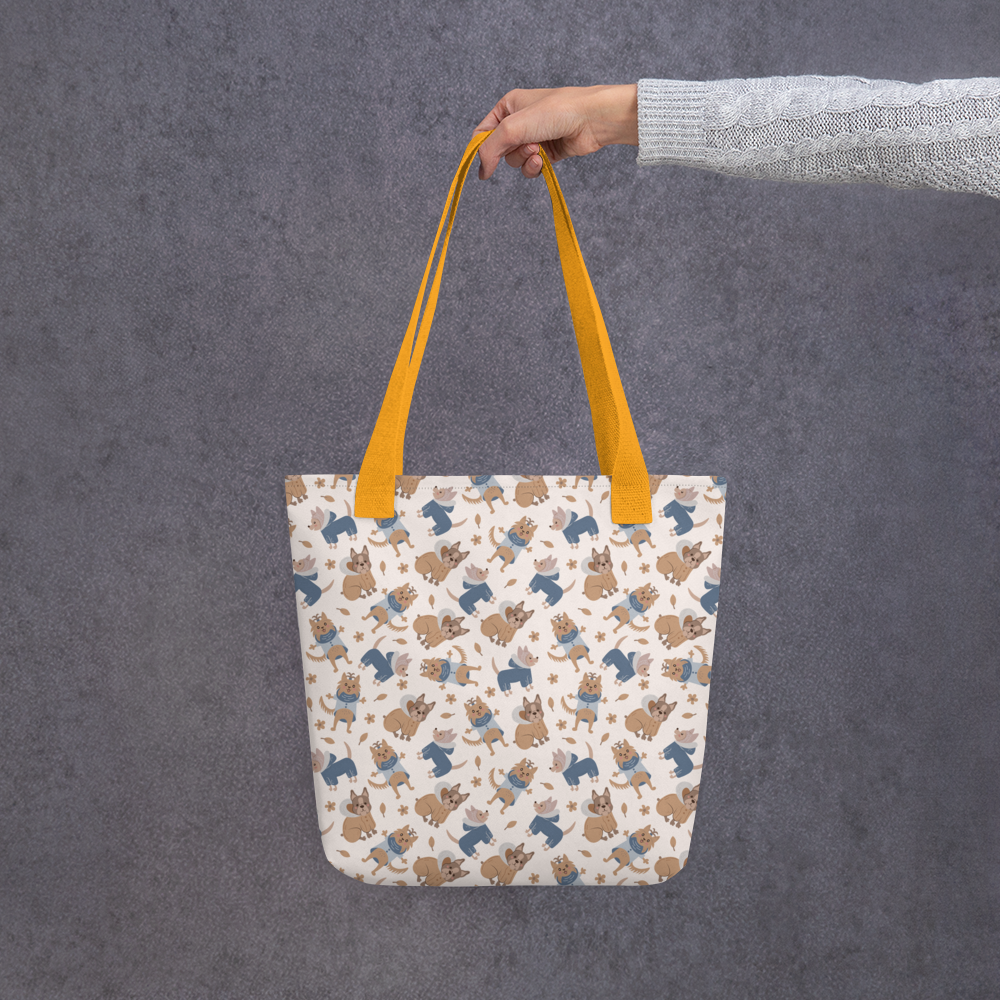 Cozy Dogs | Seamless Patterns | All-Over Print Tote - #8