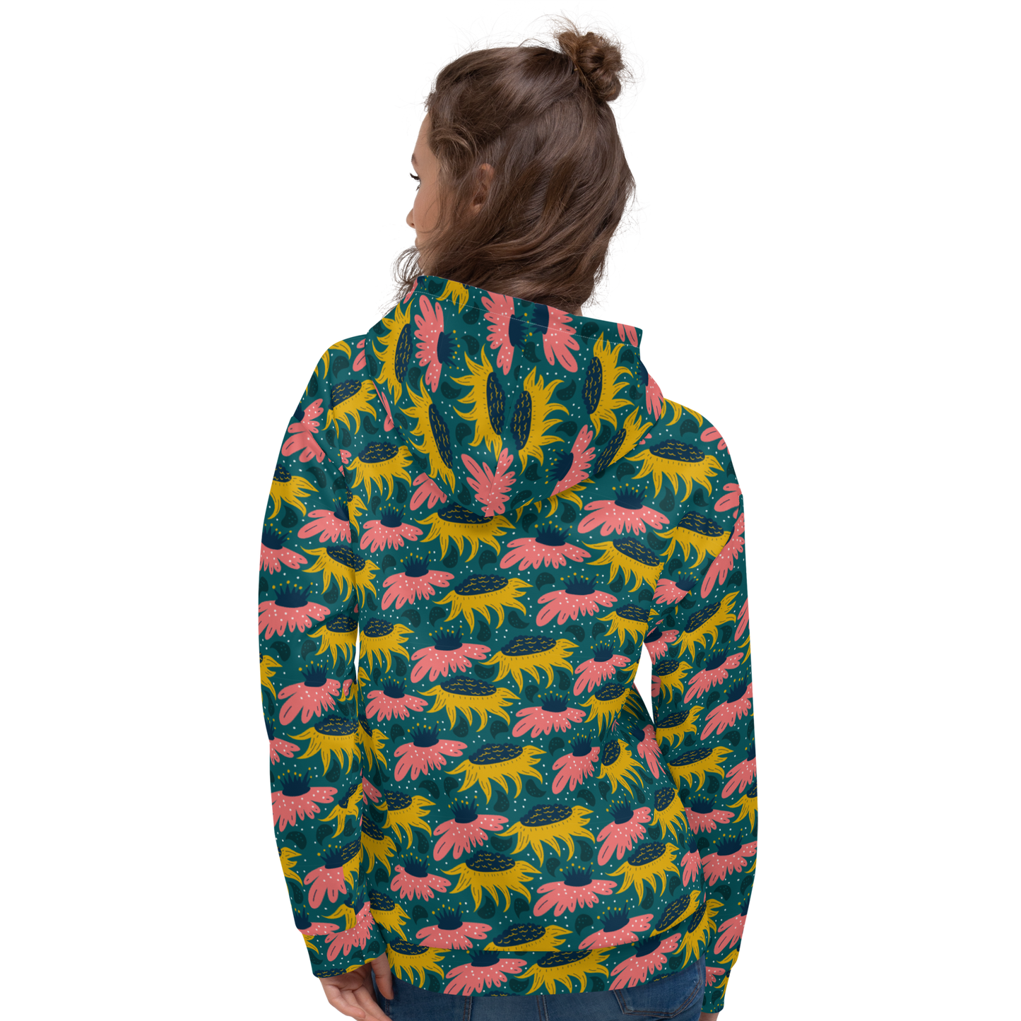 Scandinavian Spring Floral | Seamless Patterns | All-Over Print Unisex Hoodie - #8