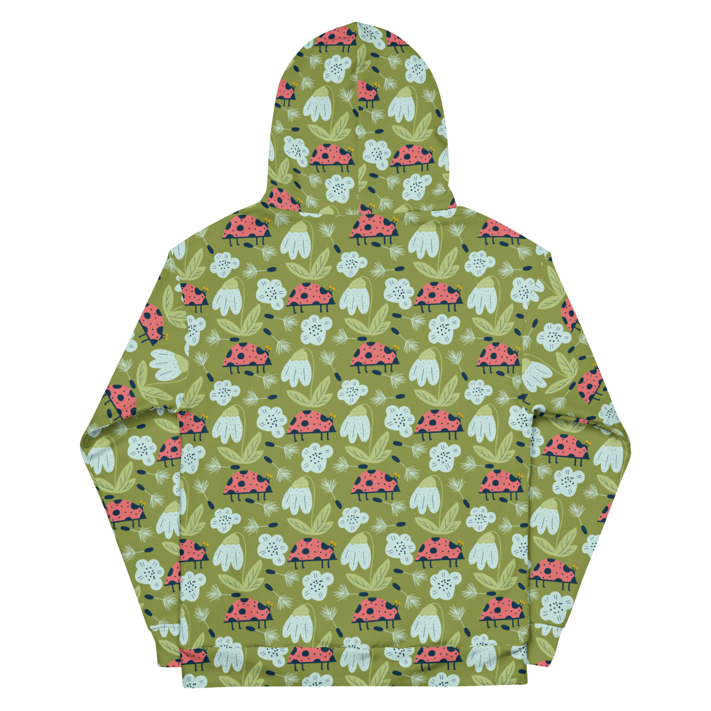 Scandinavian Spring Floral | Seamless Patterns | All-Over Print Unisex Hoodie - #5