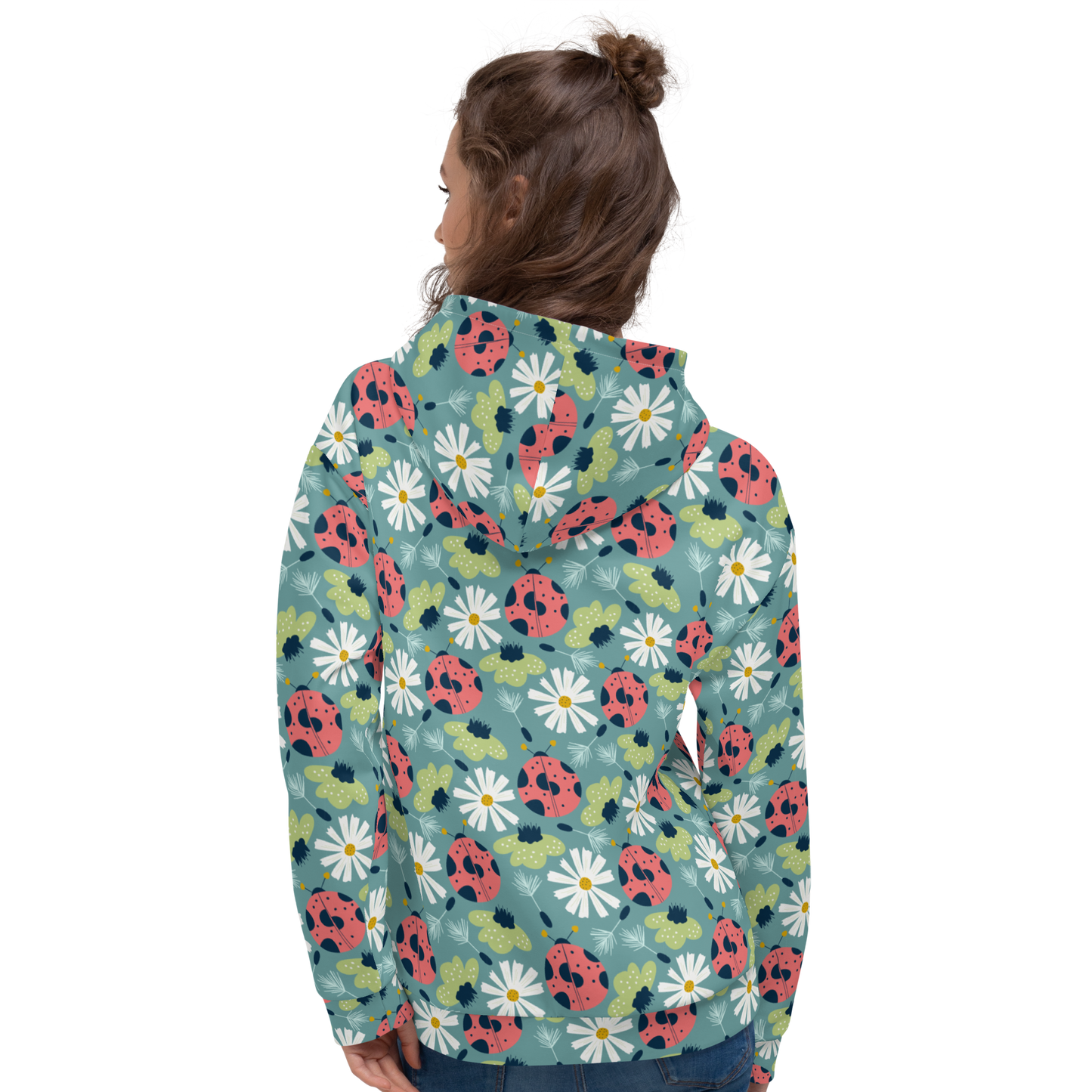 Scandinavian Spring Floral | Seamless Patterns | All-Over Print Unisex Hoodie - #2