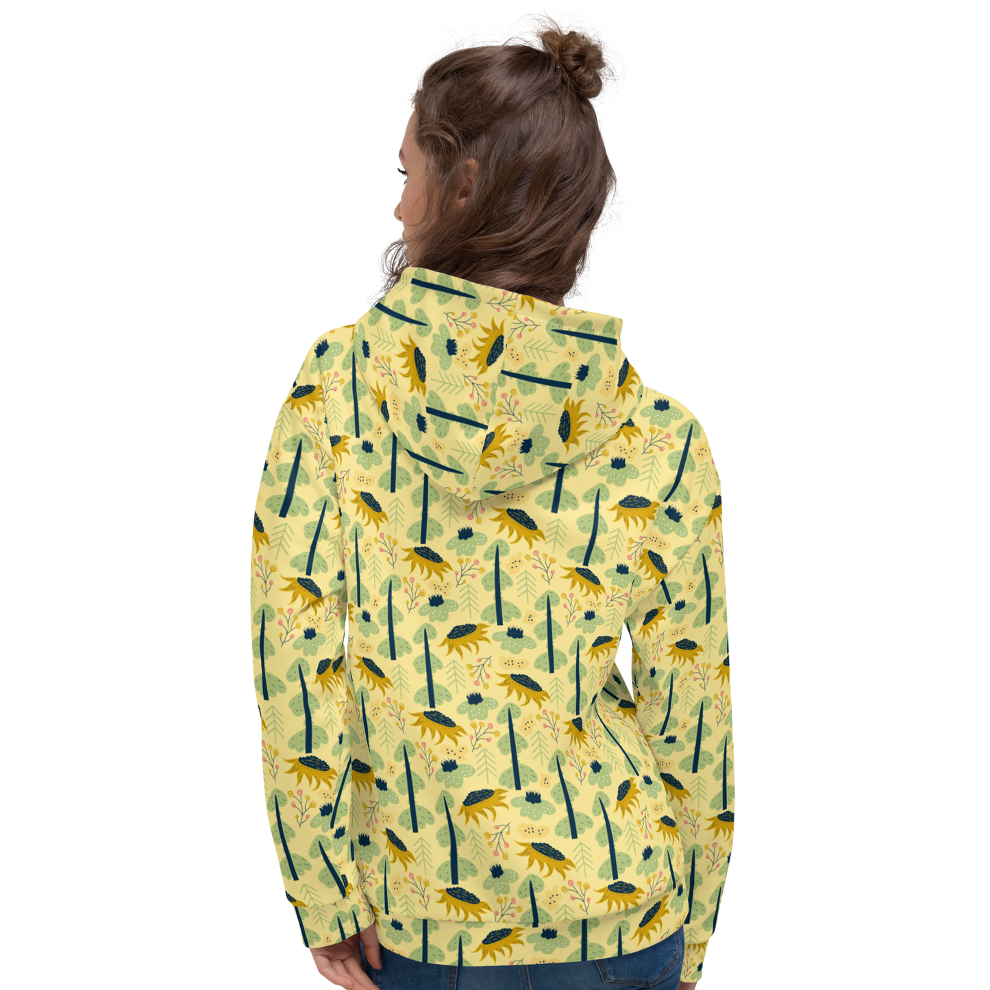 Scandinavian Spring Floral | Seamless Patterns | All-Over Print Unisex Hoodie - #1